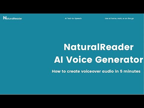 NaturalReader AI Voice Generator: Studio Tour