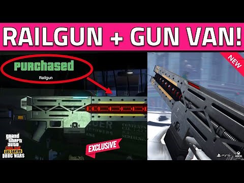 How to Get The RAILGUN in GTA 5 Online! Where To Find Gun Van Location & Buy Railgun NEW Gun Weapons