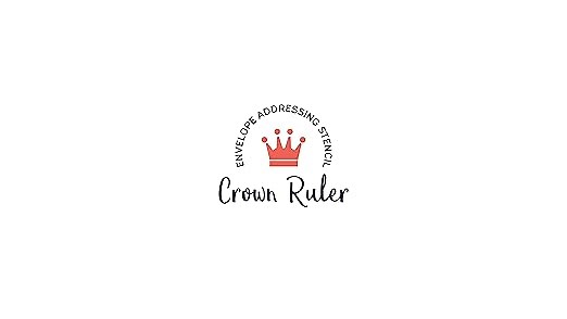 Crown Ruler Envelope Addressing Stencil Set