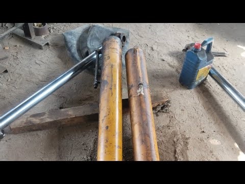 Hydraulic cylinders seal change #video