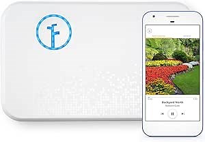 Discontinued Rachio WiFi Smart Lawn Sprinkler Controller, 8-Zone 2nd Generation, Alexa Compatible with Rain, Freeze and Wind Skip (8ZULW-B)