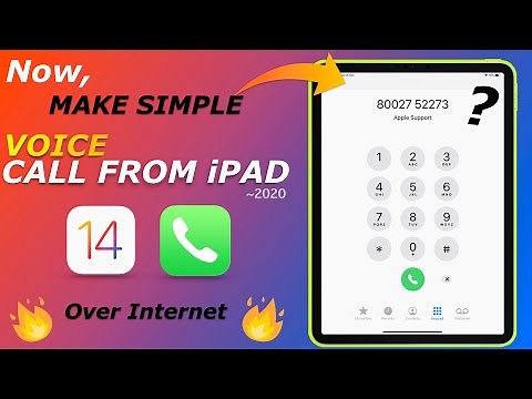 How to make a call from ipad |2020 Feature!! | over Internet 🔥