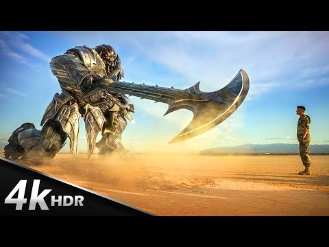 Every EPIC Robot Fight Scene in Transformers - The Last Knight (4K HDR)