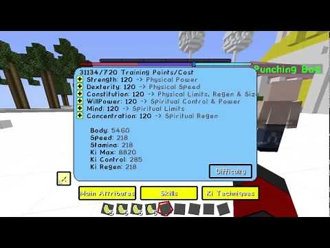 Minecraft Dragon Block C Tutorial: Stats on Races and Upgrades