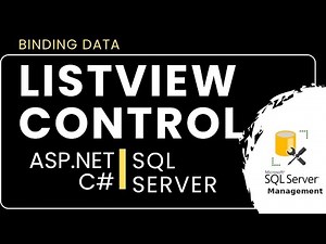 asp.net tutorial | listview control with database sql server (ssms)