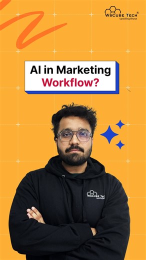 Comment “AI” and we’ll send you the exact AI marketing workflow top creators and brands are using to produce smarter content in less time. Because truth is: In the coming years, AI isn’t an add-on. It’s the cheat code every marketer, freelancer, entrepreneur, and student needs to 10X speed, creativity, and results. And hey, if this can help someone in your circle level up, don’t forget to share it with them too💙 #BeTheSmartMarketer #WsCubeTech #wscube | WsCube Tech