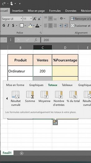Calculer les Pourcentages dans Excel Rapidement #excel #exceltips #exceltricks #exceltutorial