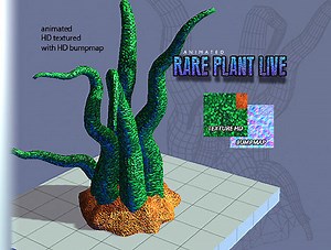 ALIEN PLANT (animated) with bumpmap