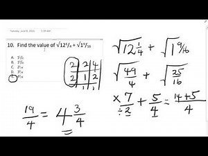 2021 National Common Entrance Examination (NCEE) Mathematics Questions and Answers