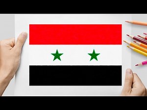 How To Draw Syria Flag | Easy Drawing and Coloring for Beginners