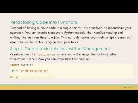 How to Save Datetime to File in Python for Script Automation