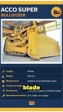 World’s Largest Dozer: ACCO
