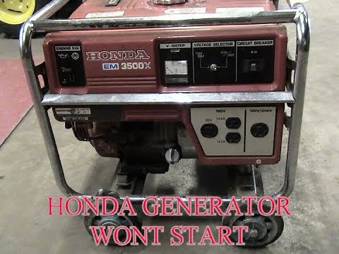Honda Generator Wont Start Carb Fix Step By Step
