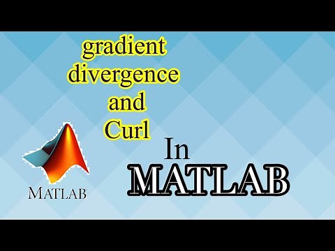 Gradient,Divergence and curl in MATLAB