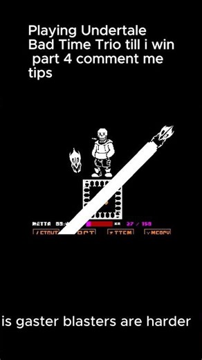 playing Undertale bad time trio Part 4#undertale #undertalefangame #badtimetrio