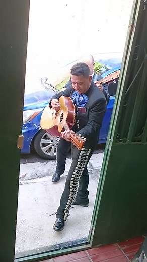 Traditional Mariachi Music Performance in Outdoor Setting