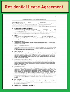 Residential Lease Agreement - Rental Lease Agreement Template - Editable PDF Files - Etsy