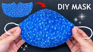 1.6K views · 75 reactions | 5 Minutes Fast & Easy! Diy Face Mask Making Idea Very Easy Pattern Sewing Tutorial | | P&K Handmade | Facebook