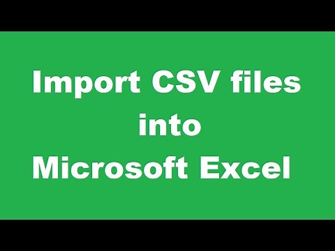 How to properly import CSV files into Microsoft Excel (Excel Tutorial #1)