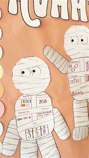 2.3K views · 263 reactions | 炙燐 Spook-tacular learning ahead! Wrap up math skills with this fun Mummy Math craft + center + bulletin board!  Differentiated and editable across math skills. Perfect for October math fun!  Comment mummy math for the link! #mummymath #octobermath #halloweencenter #mathcraft #handsonmath #spookymath #fallintheclassroom #octoberclassroomfun #iteach1st #iteach2nd #primaryteacher #elementarymath #mathisfun | Tunstall's Teaching Tidbits | Facebook