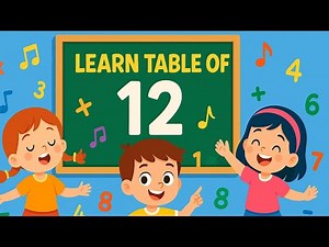Learn Table of 12 with Music | Multiplication song for Kids #table12 #multiplication #mathforkids