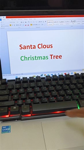 🧑‍🎄 Santa Claus 🎄_Christmas Tree Symbol_icon in Ms Word #christmas #santa #symbol #msword #shorts