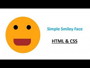😊 How to make a Simple Smiley Face 😊 #HTML #css