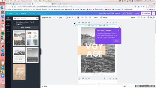 How to get started making your magazine in Canva