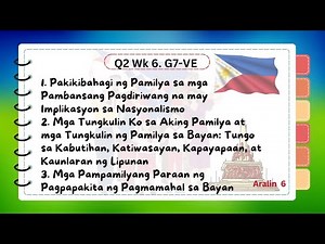 Q2 Wk6 Values Education G7 Matatag Curriculum