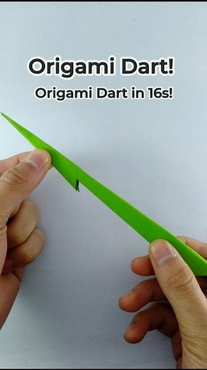 Too Hard? Anyone Can Fold This Origami Dart in 16 Seconds