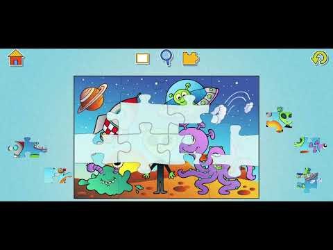 👽 Aliens Jigsaw Puzzle - Kids Animals Jigsaw Puzzles Walkthrough
