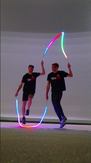 Two Guys Show off Tandem Rope Skipping Tricks - 1478596