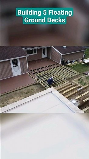 DIYer Builds 5 Floating Decks (From Patio to Pool) #diy #deckdesign #landscapedesign