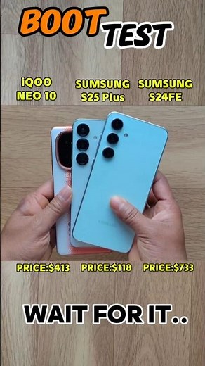 S25+ vs S24 FE vs Neo 10 🔥 Ultimate Boot Speed Test!