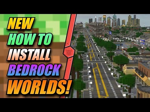 How To Install Minecraft Bedrock Worlds In 7 Minutes! - (Zipped Folder Tutorial)