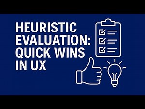 Heuristic Evaluation: Quick Wins in UX | HCI Explained Ep.12