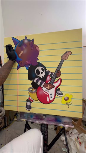 Exploring Acrylic Art Through Linework Techniques