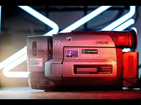 SONY CAMCORDER Hi8 Review - Using a 30 YEAR OLD CAMERA Today!