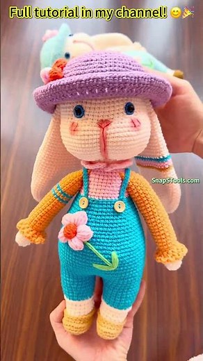 Crochet Bunny Step-by-Step 🐰 | No-Sew Bunny Crochet | Easy Amigurumi #crochet #amigurumi #handmade✨🧶