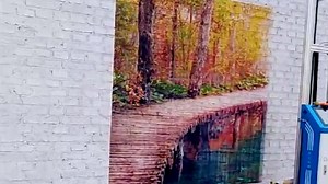 The Wall Printer is a revolutionary vertical printing machine for adding 3D high resolution images, pictures, murals to any wall, any surface, up to 12 ft. high, unlimited width, indoors, outdoors. On brick, wood, paint, sheet rock, stucco, cinder block. UV ink in some models for outdoor and indoor painting on glass, tile, metal in addition to all signage materials. | The Wall Printer | Facebook