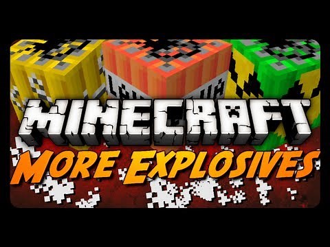Minecraft Mod Review: MORE EXPLOSIVES MOD! (Missiles, Land Mines, Fireworks & More)