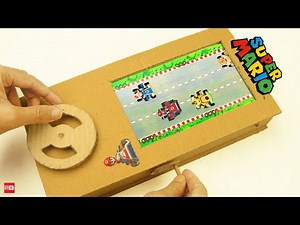 How To Make Super Mario Kart Cardboard Game｜DIY Car Racing Game from Cardboard