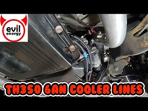 Installing 6an transmission cooler lines on a TH350 @ievilenergy