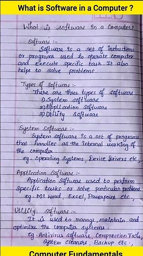 What is Software in a computer?|Computer Fundamentals