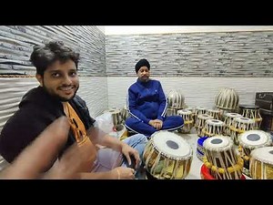 Bollywood Famous Tabla Player Prashant Sonagara & Youngster Nitish Gangani At Jonty Musical Kendra