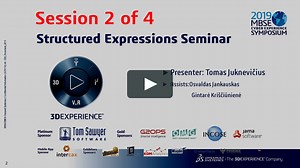 2019 MBSE Cyber Experience Symposium Presentations - MCES 2019 Training: Structured Expressions in MagicDraw - 2 of 4