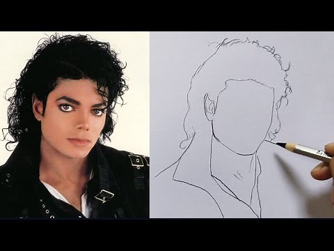 How to Draw Michael Jackson / Easy Drawing of Michale Jackson