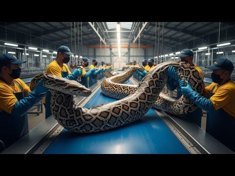 Reticulated Python Leather Manufacturing Process — From Skin to Luxury Industry