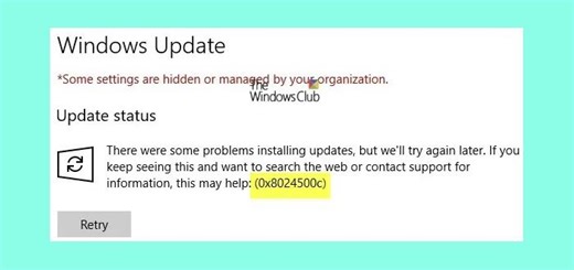Fix 0x8024500C Windows Update error