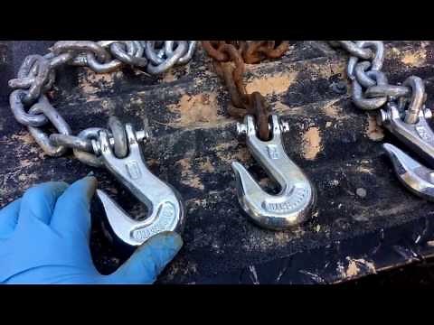 Putting New Chain Hooks on Broken Chains - Harbor Freight